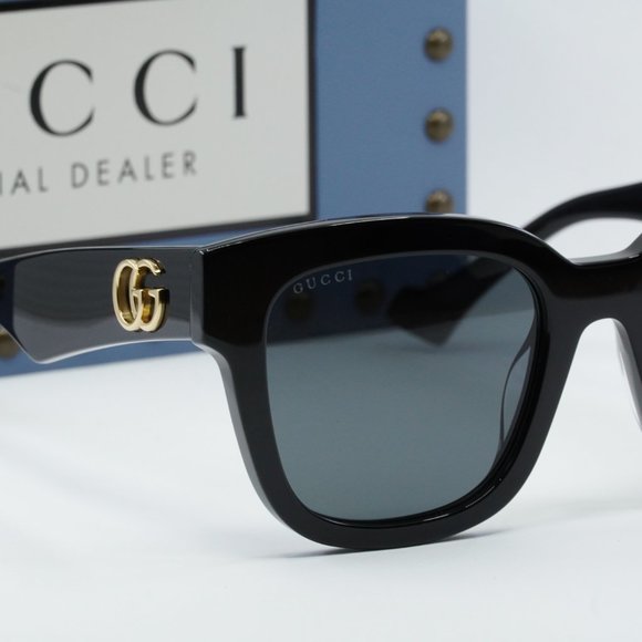 💯 NEW GUCCI GG0998S 001 BLACK/GREY SUNGLASSES - Picture 4 of 9